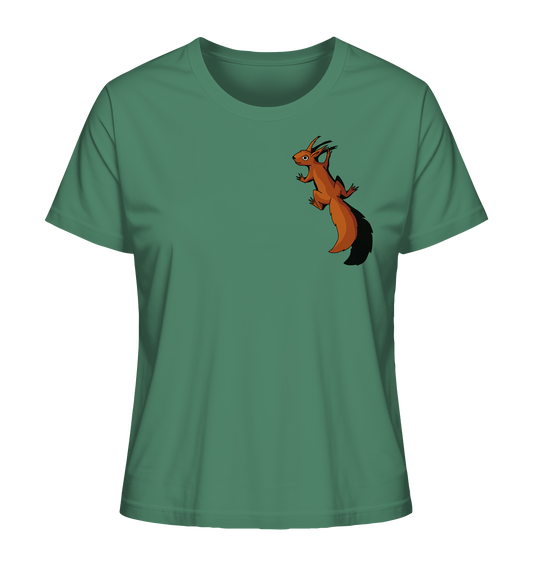 Süßes Eichhörnchen klettert - Ladies Organic Shirt