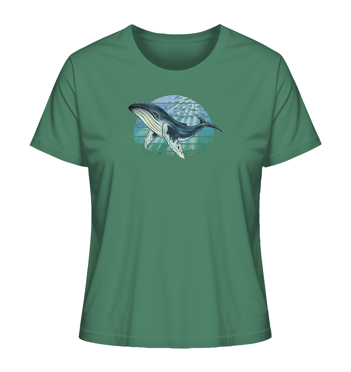 Retro Unterwasser Buckelwal - Ladies Organic Shirt