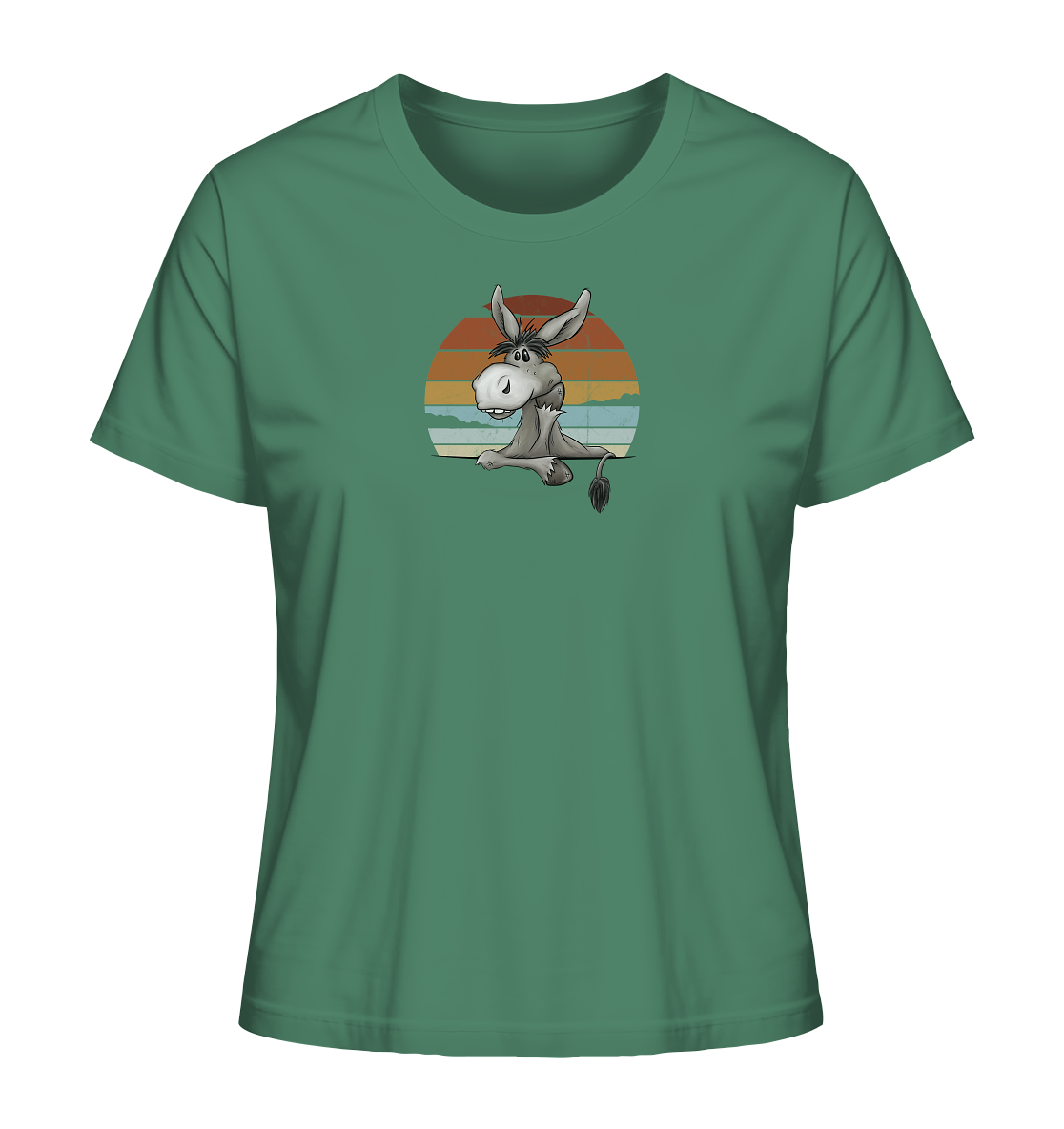 Lässiges Maultier Retro Esel - Ladies Organic Shirt
