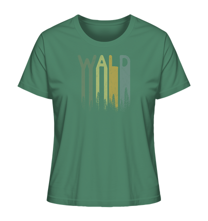 Wald Retro Forst Schriftzug - Ladies Organic Shirt