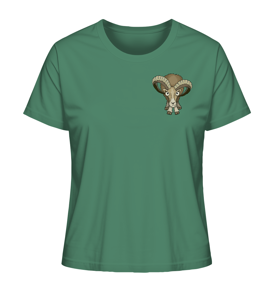 Bockiges Mufflon Widder Schafbock - Ladies Organic Shirt
