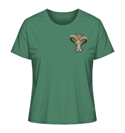 Bockiges Mufflon Widder Schafbock - Ladies Organic Shirt