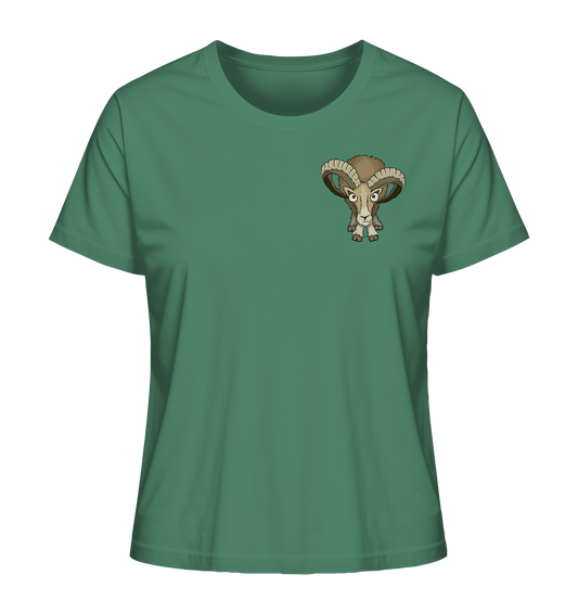 Bockiges Mufflon Widder Schafbock - Ladies Organic Shirt
