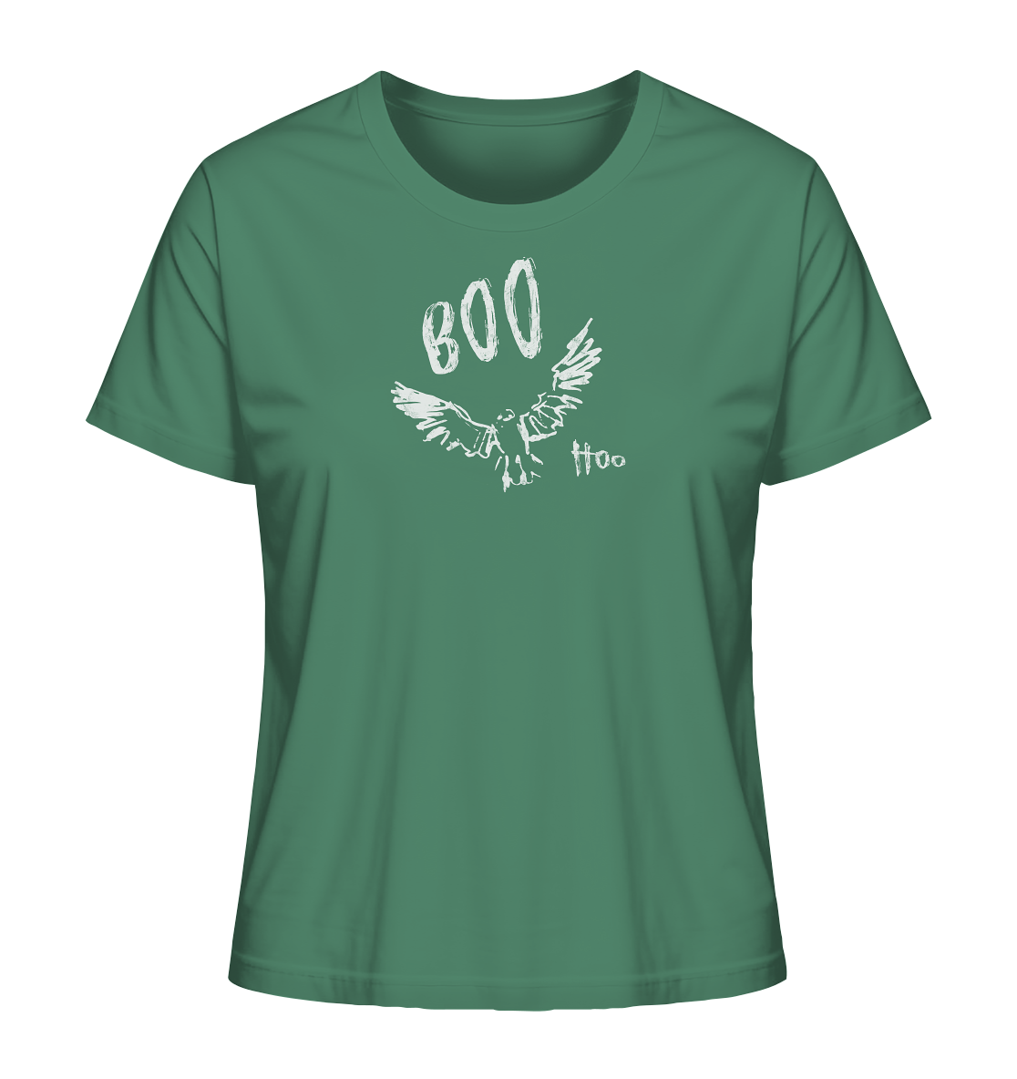 Boo Hoo! Fliegende Eule  - Ladies Organic Shirt