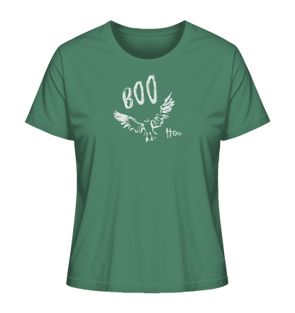 Boo Hoo! Fliegende Eule  - Ladies Organic Shirt