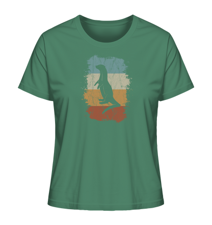 Retro Otter Fischotter Silhouette - Ladies Organic Shirt