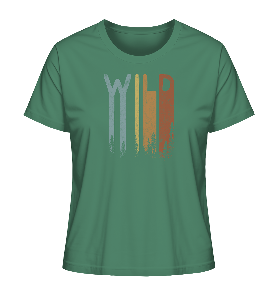 Wild Retro Schriftzug - Ladies Organic Shirt