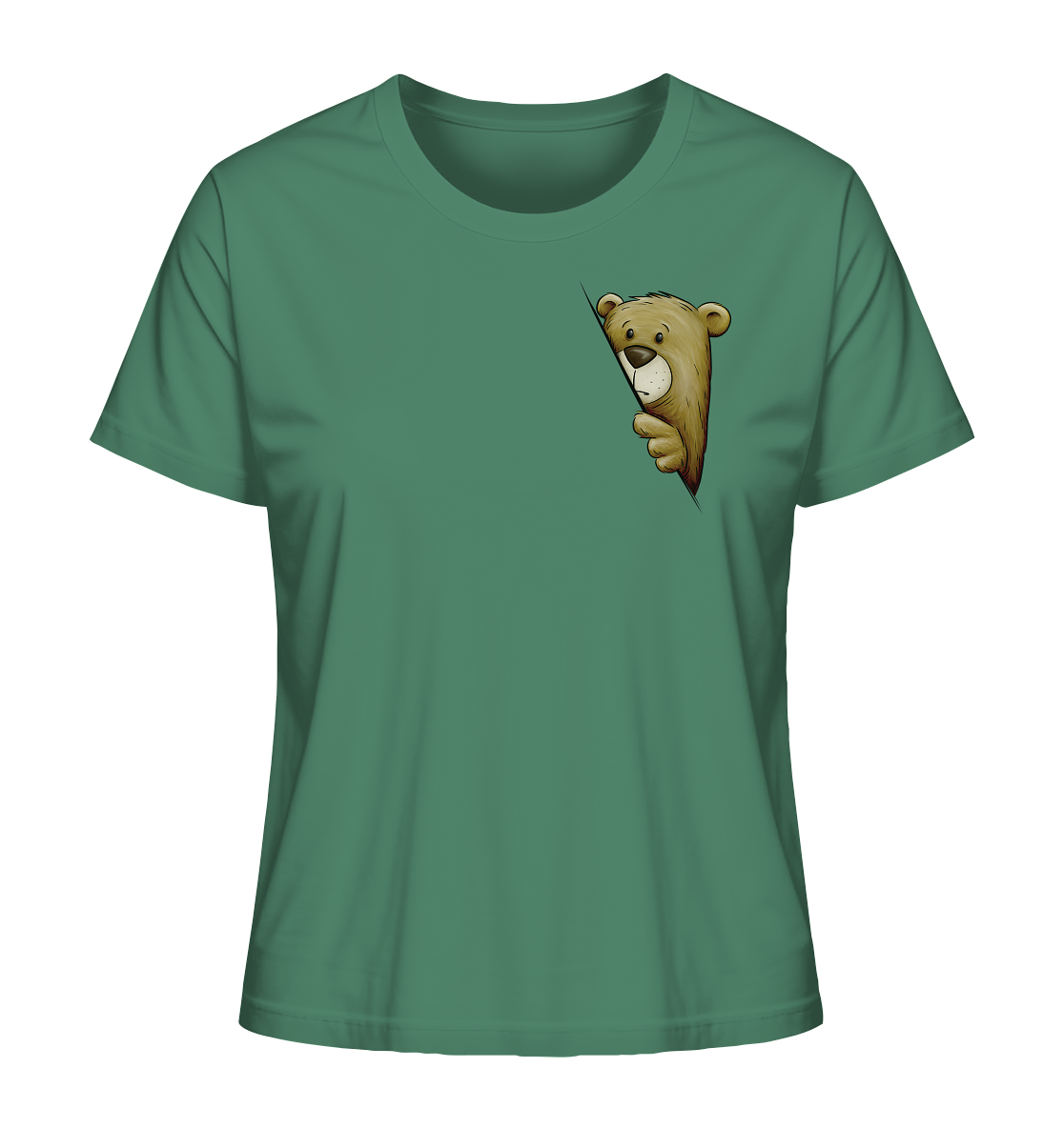 Funky Bär Illustration - Ladies Organic Shirt