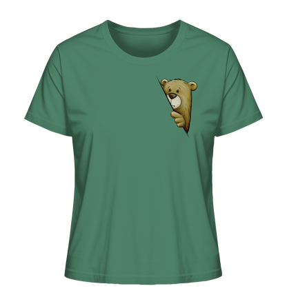 Funky Bär Illustration - Ladies Organic Shirt
