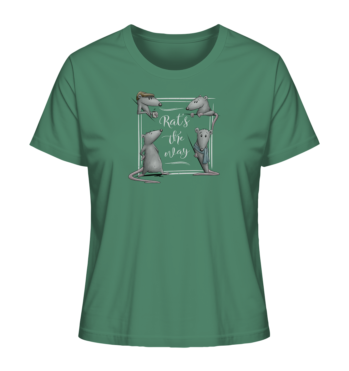 Rat’s The Way Kaffeehaus Ratten - Ladies Organic Shirt