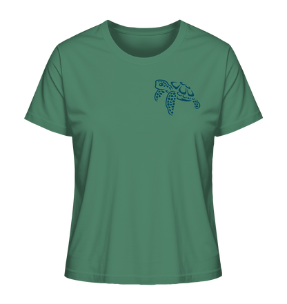 Lässig lustige Wasserschildkröte - Ladies Organic Shirt