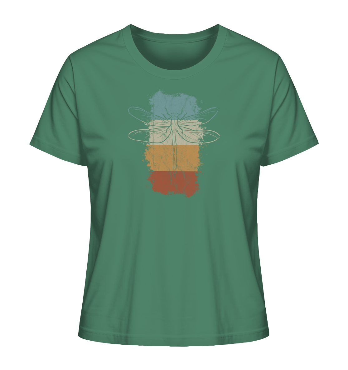 Retro Kunst Libelle | Vintage Dragonfly - Ladies Organic Shirt