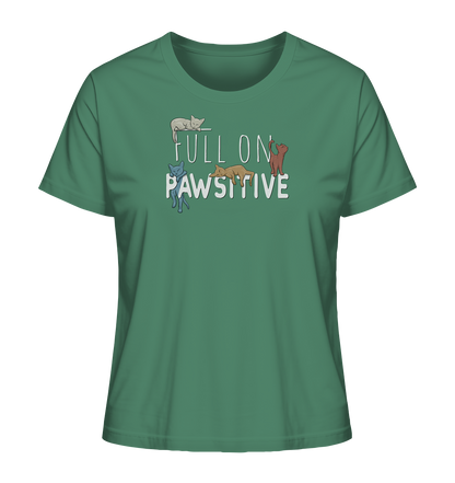 Full On Pawsitive! Gechillte Katzen - Ladies Organic Shirt