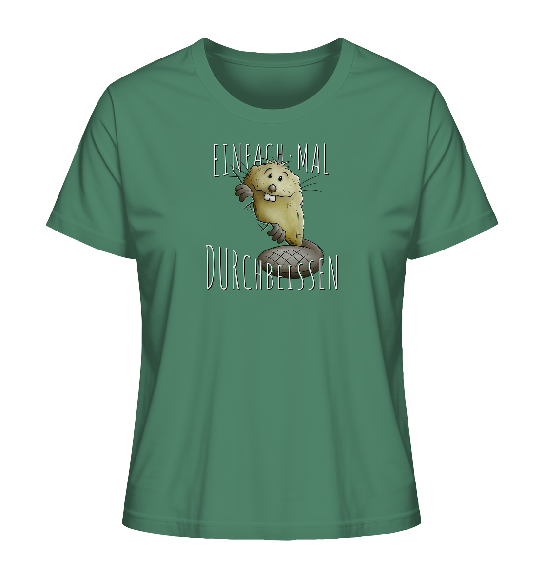 Einfach mal Durchbeissen Biber - Ladies Organic Shirt