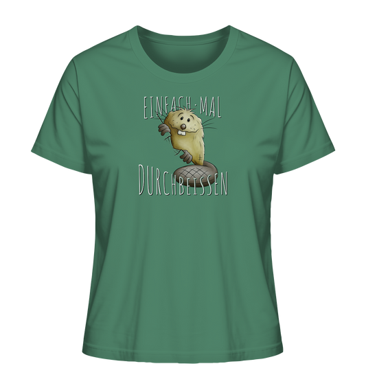 Einfach mal Durchbeissen Biber - Ladies Organic Shirt