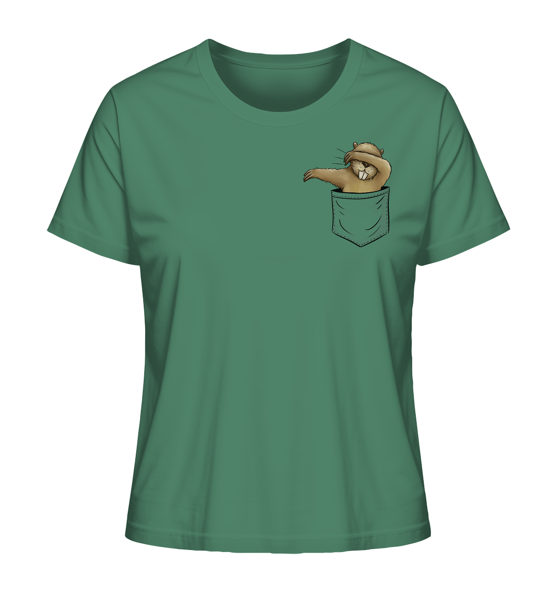 Dabbender Biber in Deiner Tasche - Ladies Organic Shirt