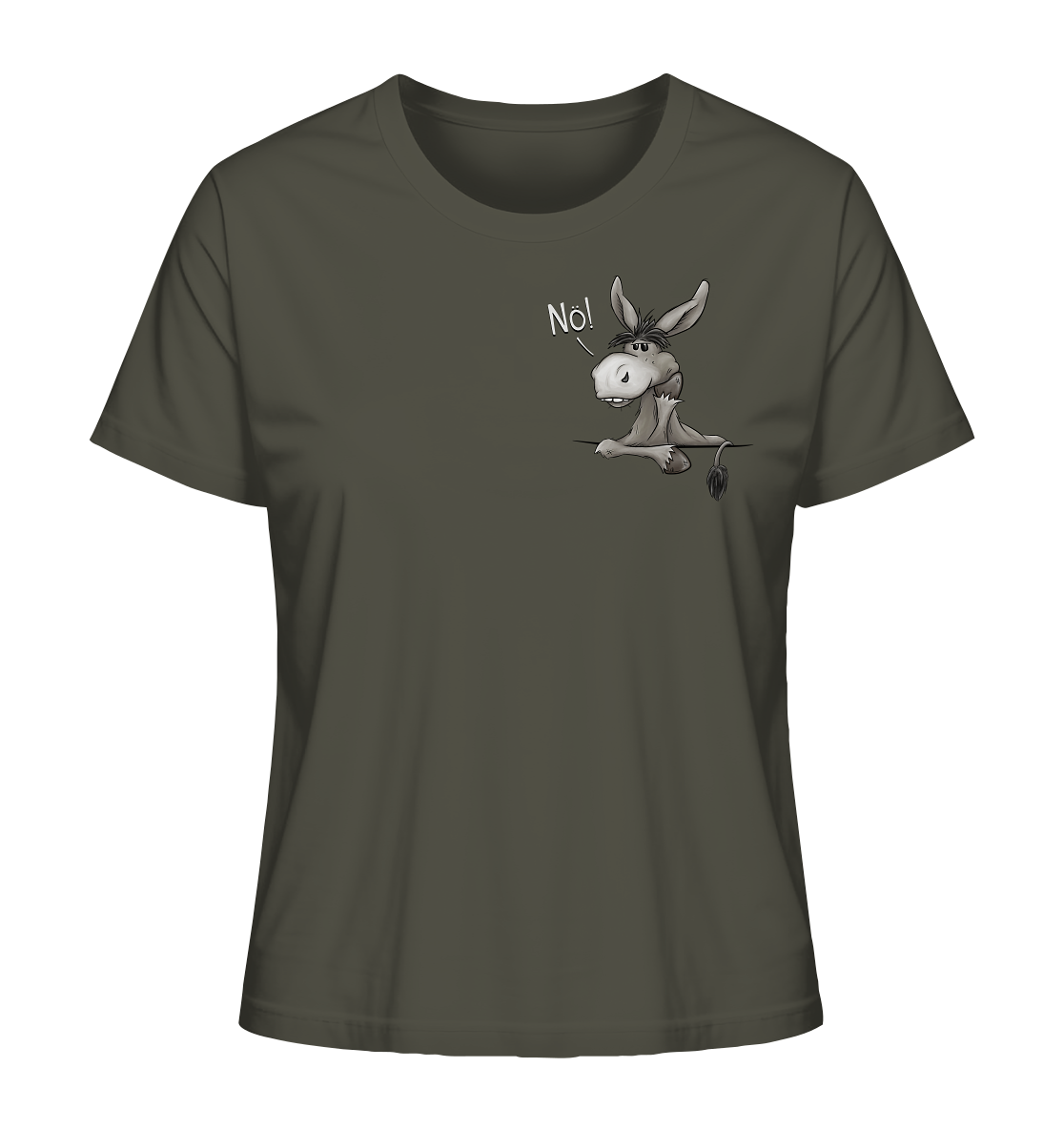 Nö! Störrischer Esel - Ladies Organic Shirt