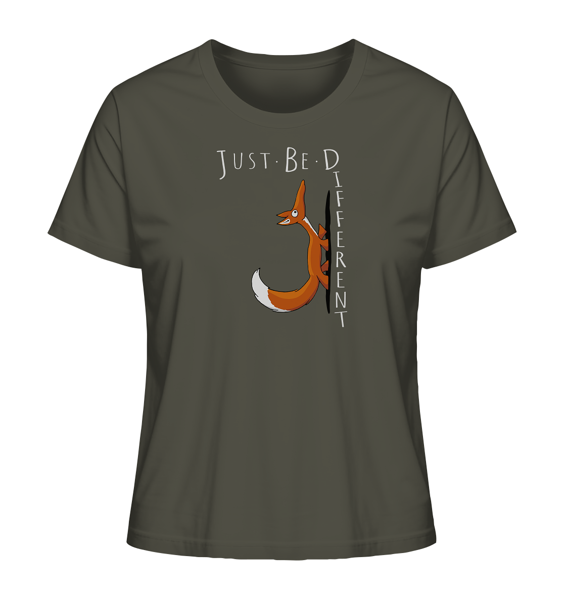 Just Be Different | Sei Anders, kleiner Fuchs - Ladies Organic Shirt