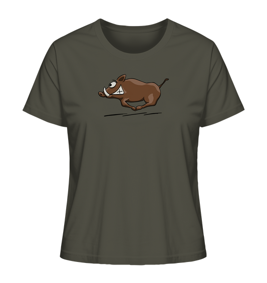sauwildes Wildschwein | Wildsau  - Ladies Organic Shirt