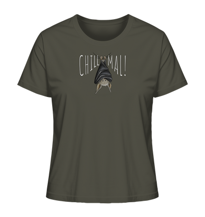 Chill Mal gemütliche Fledermaus - Ladies Organic Shirt