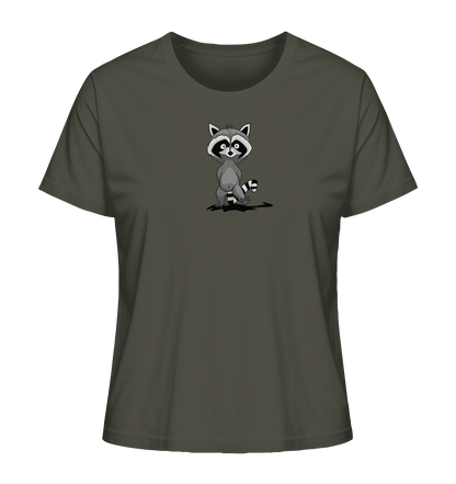Frecher kleiner Waschbär - Ladies Organic Shirt