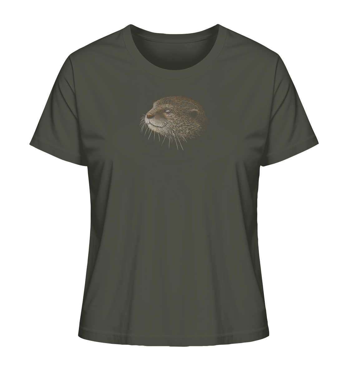 Otter Bleistift Zeichnung KritzelKunst - Ladies Organic Shirt