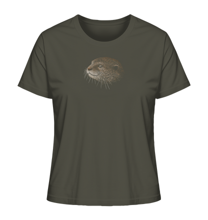 Otter Bleistift Zeichnung KritzelKunst - Ladies Organic Shirt