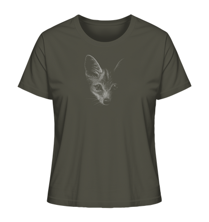Fuchs Kritzelkunst Illustration - Ladies Organic Shirt