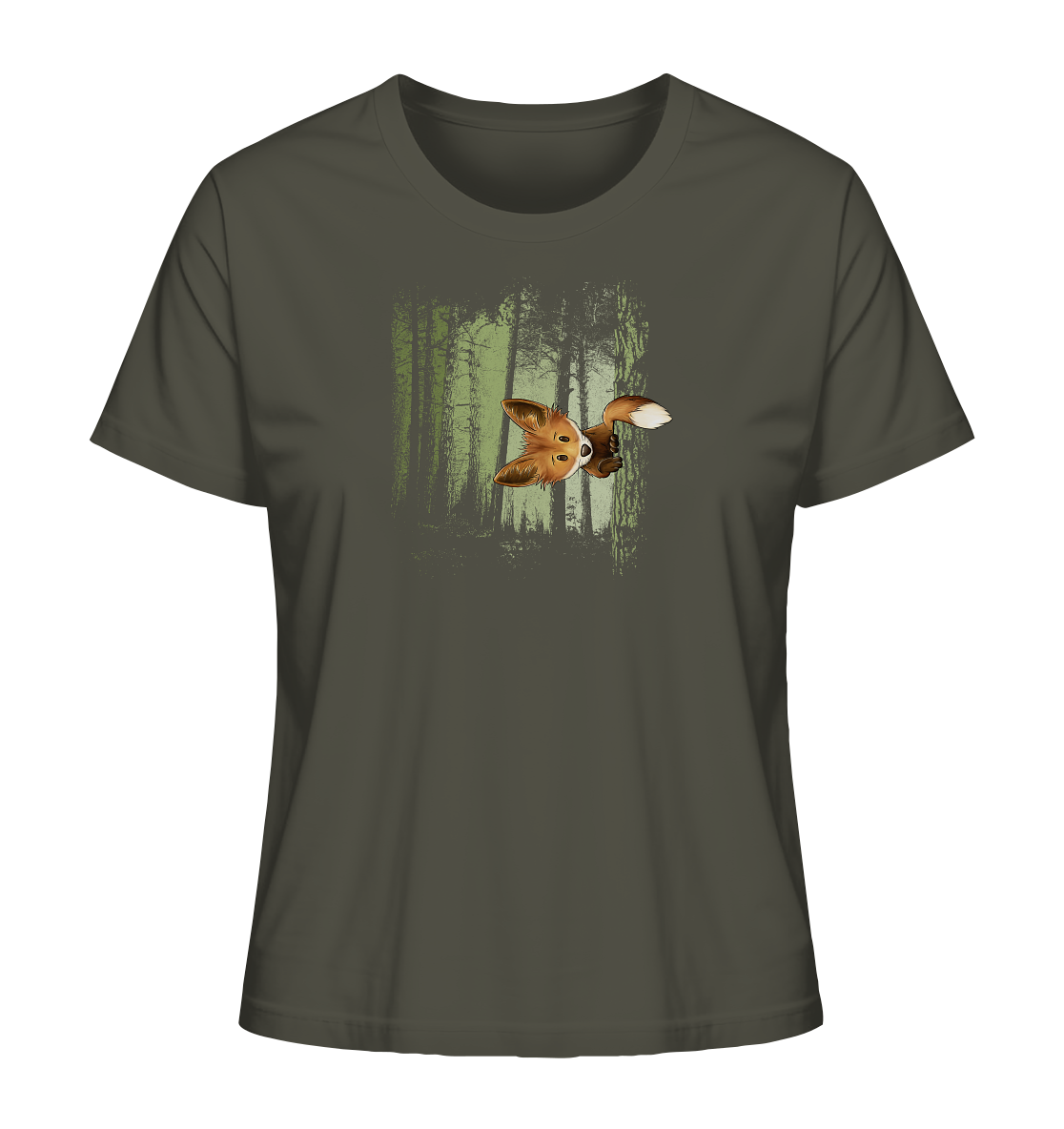 Fuchs im Zwielicht-Wald - Ladies Organic Shirt