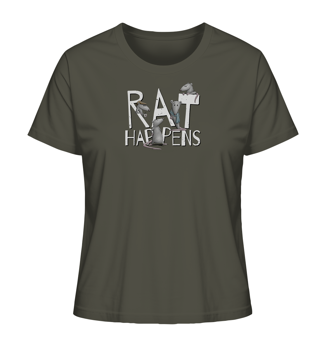 Rat Happens Ratten - Ladies Organic Shirt