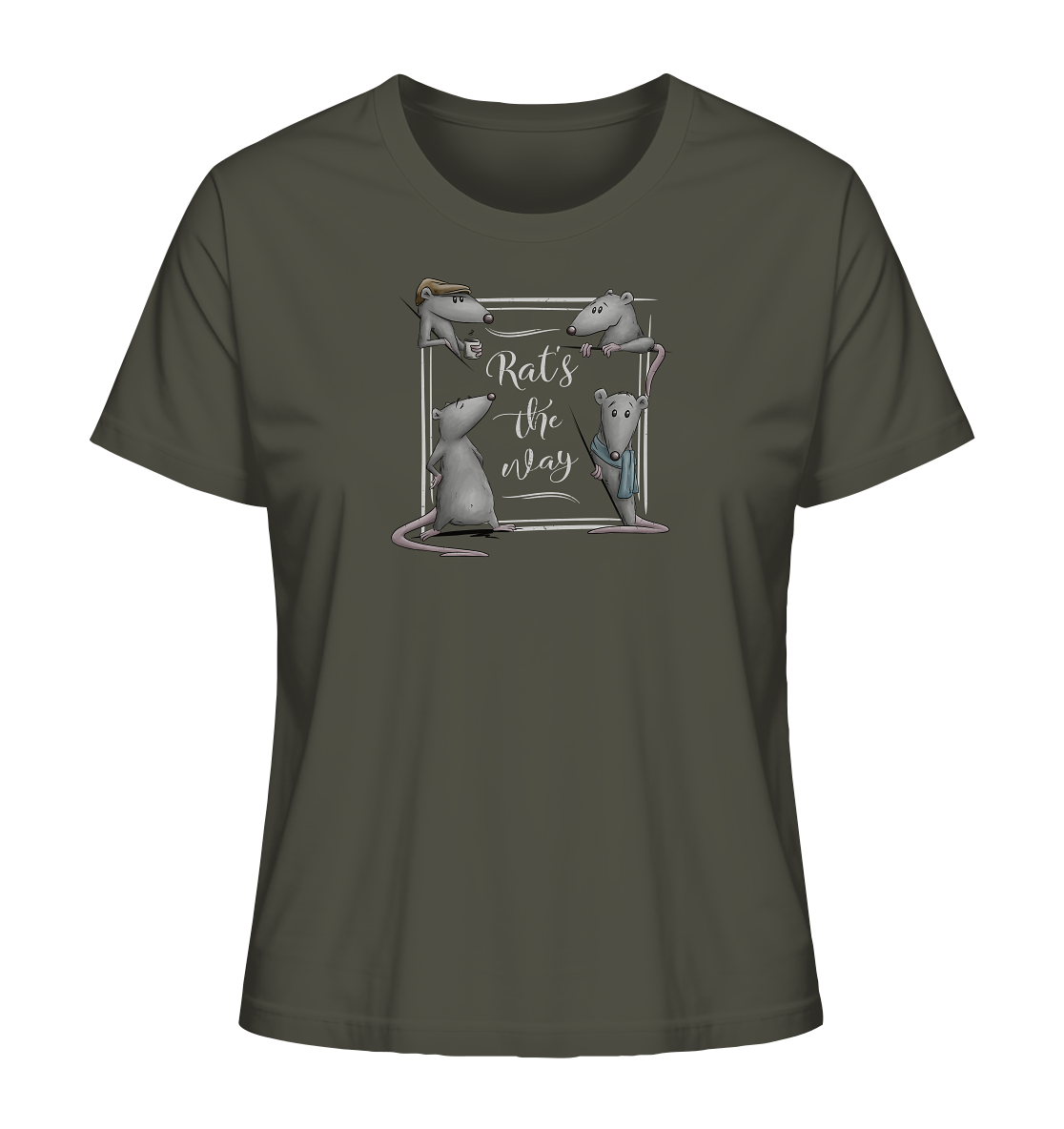 Rat’s The Way Kaffeehaus Ratten - Ladies Organic Shirt
