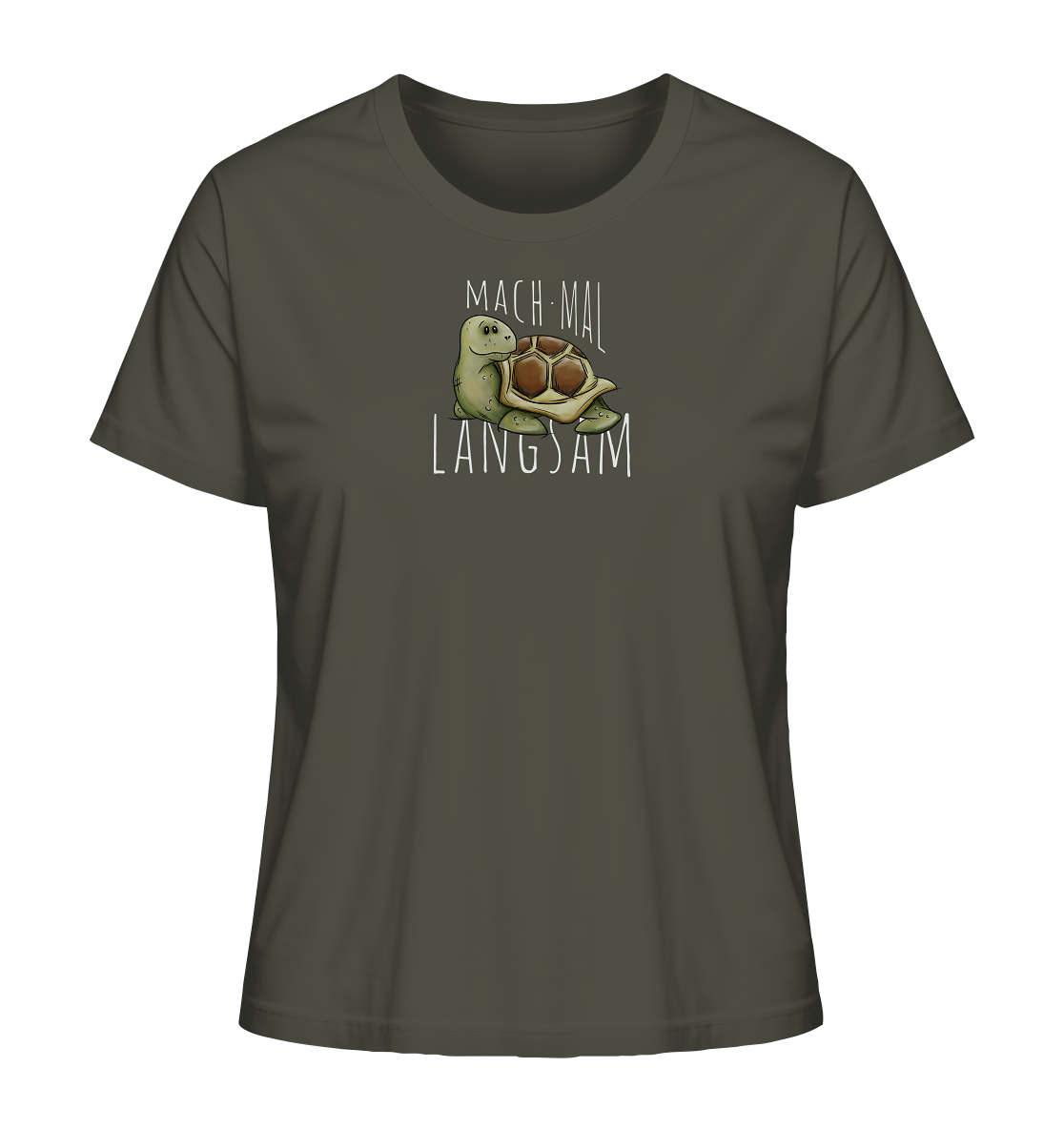 Mach mal langsam Schildkröte - Ladies Organic Shirt