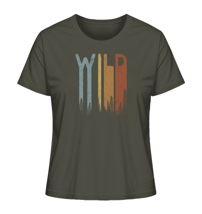 Wild Retro Schriftzug - Ladies Organic Shirt