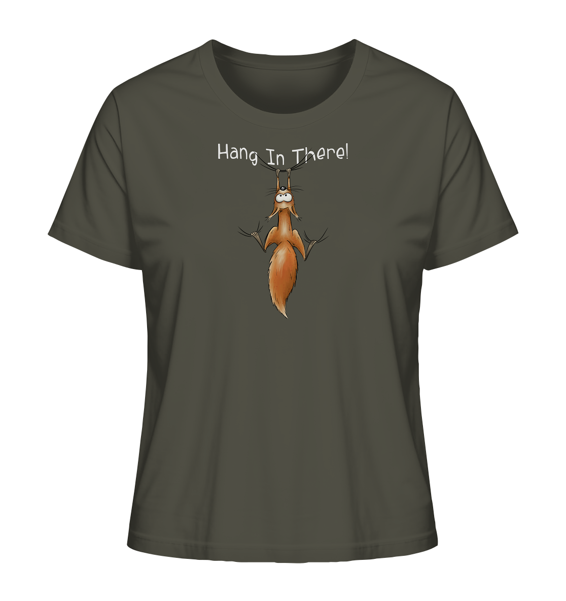 Hang In There | Lässiges Eichhörnchen - Ladies Organic Shirt