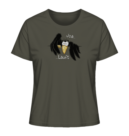 Joa Läuft Krähe gechillter Rabe - Ladies Organic Shirt