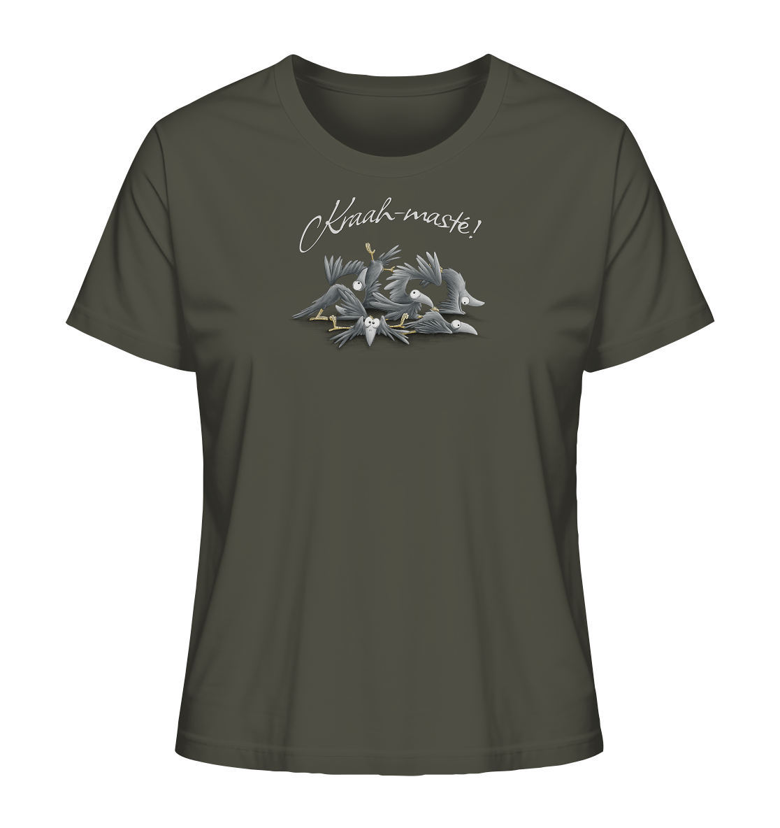 Kraah-masté! Yoga Raben Krähen - Ladies Organic Shirt