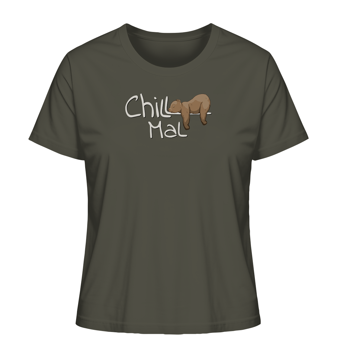 Chill Mal schläfriger Braunbär - Ladies Organic Shirt