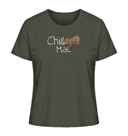 Chill Mal schläfriger Braunbär - Ladies Organic Shirt