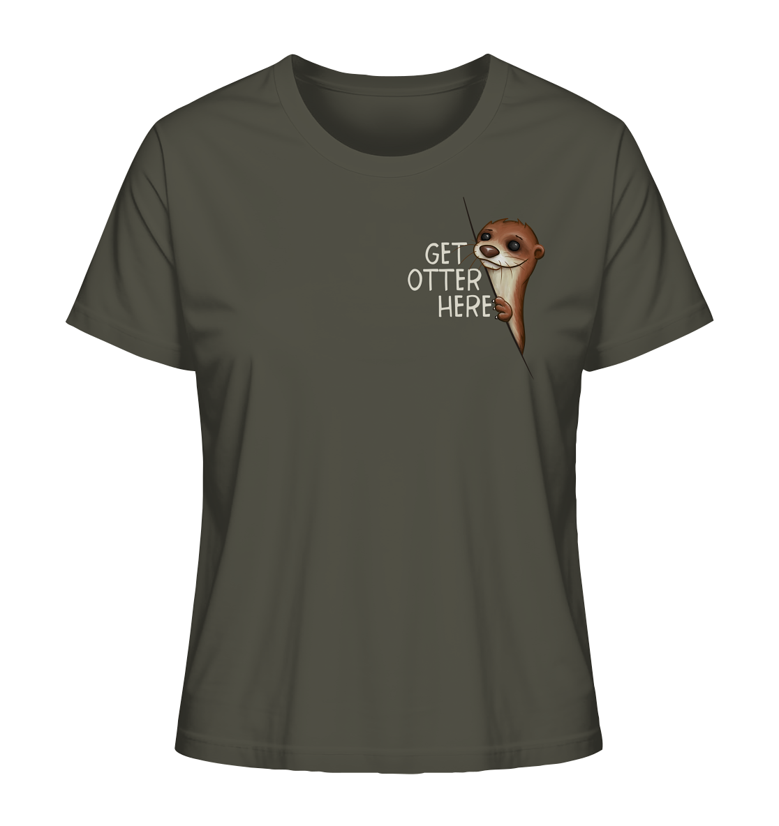 Get Otter Here | Lustiger Otter Kalauer - Ladies Organic Shirt
