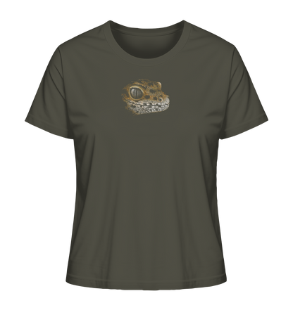 Leopard Gecko Skizze Kritzelkunst - Ladies Organic Shirt
