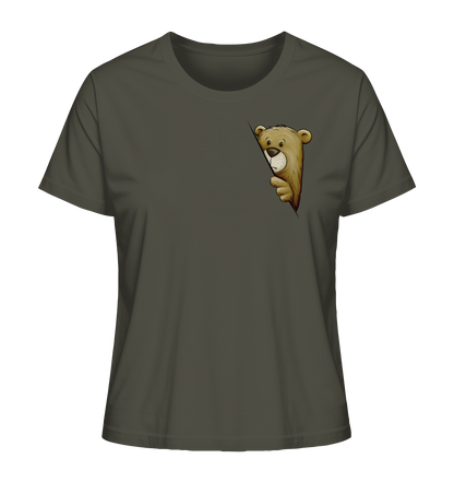 Funky Bär Illustration - Ladies Organic Shirt
