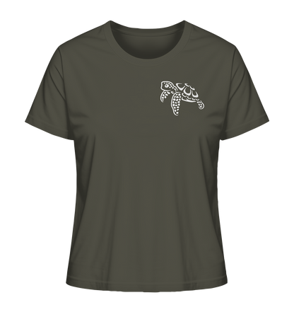 schwimmende Meeres-Schildkröte - Ladies Organic Shirt