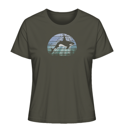 Retro Tiefsee Schwertwal Orca - Ladies Organic Shirt