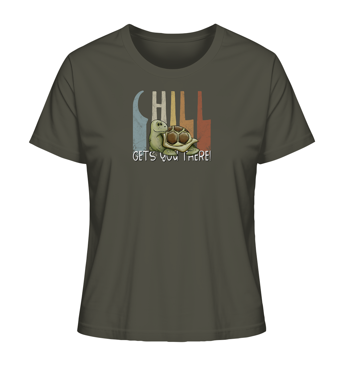 Gechillt gemütliche Schildkröte - Ladies Organic Shirt