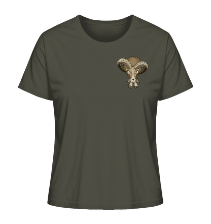 Bockiges Mufflon Widder Schafbock - Ladies Organic Shirt