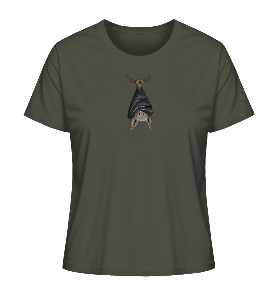 Lustig chillende Fledermaus - Ladies Organic Shirt