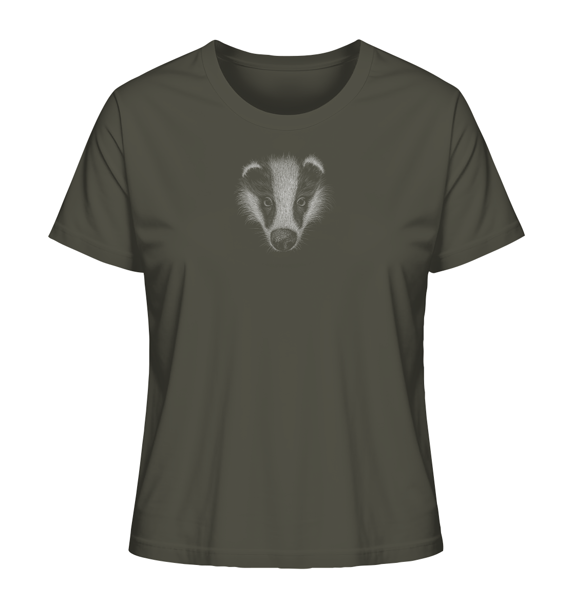 Kritzel-Kunst Dachs Illustration - Ladies Organic Shirt