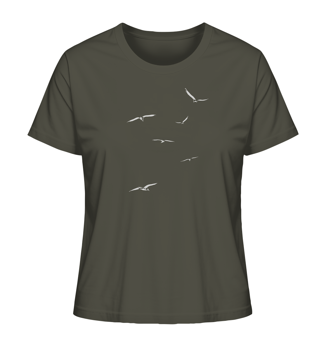 Vogelschwarm – Traum vom Fliegen - Ladies Organic Shirt