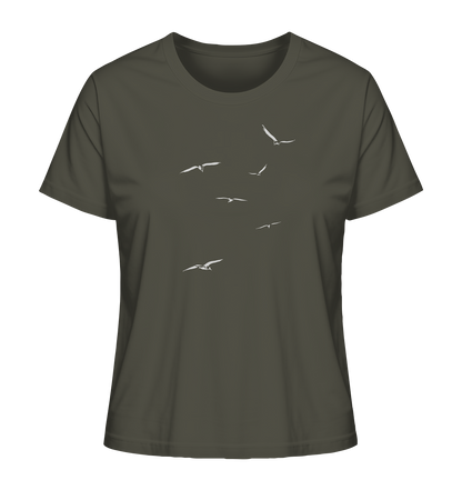Vogelschwarm – Traum vom Fliegen - Ladies Organic Shirt