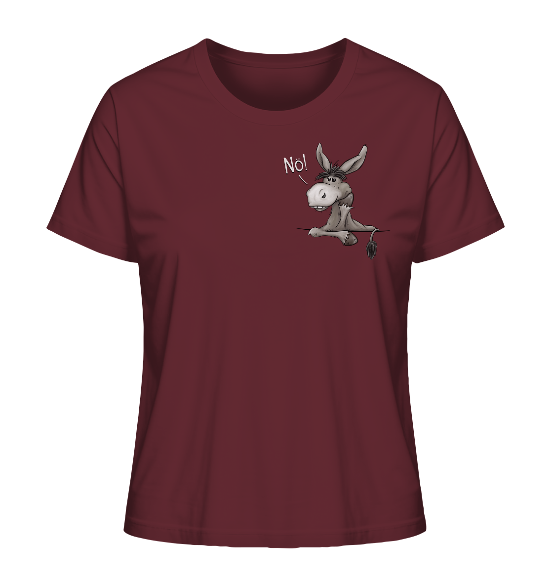 Nö! Störrischer Esel - Ladies Organic Shirt